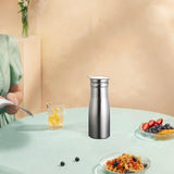 Maxbell Stainless Steel Water Pitcher Wide Mount Water Bottle for Home White Lid