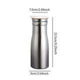 Maxbell Stainless Steel Water Pitcher Wide Mount Water Bottle for Home White Lid