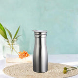 Maxbell Stainless Steel Water Pitcher Wide Mount Water Bottle for Home Gray Lid