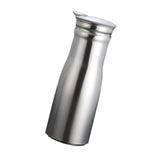 Maxbell Stainless Steel Water Pitcher Wide Mount Water Bottle for Home Gray Lid