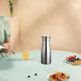 Maxbell Stainless Steel Water Pitcher Wide Mount Water Bottle for Home Pink Lid