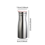 Maxbell Stainless Steel Water Pitcher Wide Mount Water Bottle for Home Pink Lid