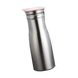 Maxbell Stainless Steel Water Pitcher Wide Mount Water Bottle for Home Pink Lid
