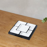 Maxbell Divided Serving Platter Condiment Appetizer Plate for Home Party Living Room C