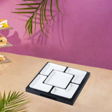 Maxbell Divided Serving Platter Condiment Appetizer Plate for Home Party Living Room C