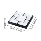 Maxbell Divided Serving Platter Condiment Appetizer Plate for Home Party Living Room C