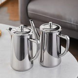 Maxbell Stainless Steel Water Pitcher Pitcher with Lid for Picnic Restaurant Camping Long Spout