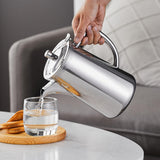 Maxbell Stainless Steel Water Pitcher Pitcher with Lid for Picnic Restaurant Camping Short Spout