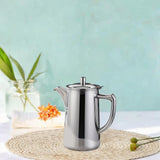 Maxbell Stainless Steel Water Pitcher Pitcher with Lid for Picnic Restaurant Camping Short Spout