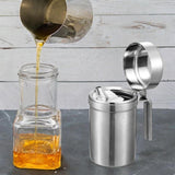 Maxbell Stainless Steel Oil Pot Portable Oil Dispenser for Household Camping Kitchen