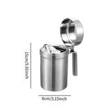 Maxbell Stainless Steel Oil Pot Portable Oil Dispenser for Household Camping Kitchen