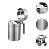 Maxbell Stainless Steel Oil Pot Portable Oil Dispenser for Household Camping Kitchen