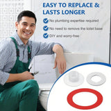 Maxbell Flush Valve Seal Easy to Install Silicone Efficient Toilet Water Tank Gasket