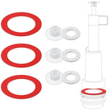Maxbell Flush Valve Seal Easy to Install Silicone Efficient Toilet Water Tank Gasket
