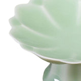 Maxbell Ceramic Footed Plate Countertop Pedestal Bowl for Events Family Coffee Table cyan green
