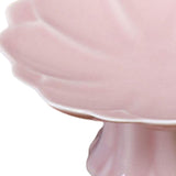 Maxbell Ceramic Footed Plate Countertop Pedestal Bowl for Events Family Coffee Table pink