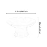 Maxbell Ceramic Footed Plate Countertop Pedestal Bowl for Events Family Coffee Table pink