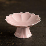 Maxbell Ceramic Footed Plate Countertop Pedestal Bowl for Events Family Coffee Table pink