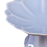 Maxbell Ceramic Footed Plate Countertop Pedestal Bowl for Events Family Coffee Table violet
