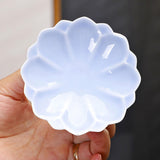 Maxbell Ceramic Footed Plate Countertop Pedestal Bowl for Events Family Coffee Table violet