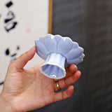 Maxbell Ceramic Footed Plate Countertop Pedestal Bowl for Events Family Coffee Table violet