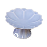 Maxbell Ceramic Footed Plate Countertop Pedestal Bowl for Events Family Coffee Table violet