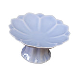 Maxbell Ceramic Footed Plate Countertop Pedestal Bowl for Events Family Coffee Table violet