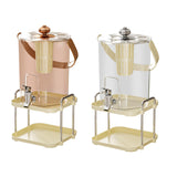 Maxbell Beverage Dispenser Household Cold Brew Pot for Fruit Tea Iced Juice Lemonade Rose Gold