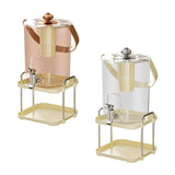 Maxbell Beverage Dispenser Household Cold Brew Pot for Fruit Tea Iced Juice Lemonade Rose Gold