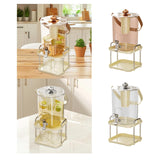 Maxbell Beverage Dispenser Household Cold Brew Pot for Fruit Tea Iced Juice Lemonade Rose Gold