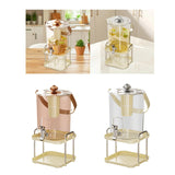 Maxbell Beverage Dispenser Household Cold Brew Pot for Fruit Tea Iced Juice Lemonade Rose Gold