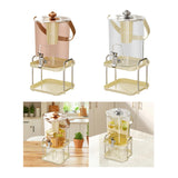 Maxbell Beverage Dispenser Household Cold Brew Pot for Fruit Tea Iced Juice Lemonade Rose Gold
