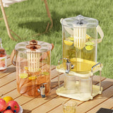 Maxbell Beverage Dispenser Household Cold Brew Pot for Fruit Tea Iced Juice Lemonade Rose Gold