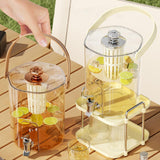 Maxbell Beverage Dispenser Household Cold Brew Pot for Fruit Tea Iced Juice Lemonade Rose Gold