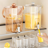 Maxbell Beverage Dispenser Household Cold Brew Pot for Fruit Tea Iced Juice Lemonade Rose Gold
