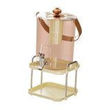 Maxbell Beverage Dispenser Household Cold Brew Pot for Fruit Tea Iced Juice Lemonade Rose Gold