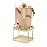 Maxbell Beverage Dispenser Household Cold Brew Pot for Fruit Tea Iced Juice Lemonade Rose Gold