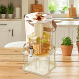 Maxbell Beverage Dispenser Household Cold Brew Pot for Fruit Tea Iced Juice Lemonade Rose Gold