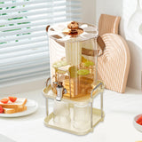 Maxbell Beverage Dispenser Household Cold Brew Pot for Fruit Tea Iced Juice Lemonade Rose Gold