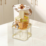 Maxbell Beverage Dispenser Household Cold Brew Pot for Fruit Tea Iced Juice Lemonade Rose Gold