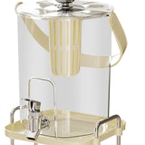 Maxbell Beverage Dispenser Household Cold Brew Pot for Fruit Tea Iced Juice Lemonade White