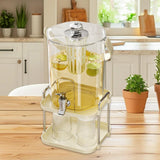 Maxbell Beverage Dispenser Household Cold Brew Pot for Fruit Tea Iced Juice Lemonade White