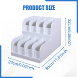 Maxbell Belt Organizer 2 Tiered Sleek Multi Compartments for Shop Dressing Room Dorm 8 Grids