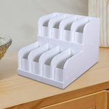 Maxbell Belt Organizer 2 Tiered Sleek Multi Compartments for Shop Dressing Room Dorm 8 Grids