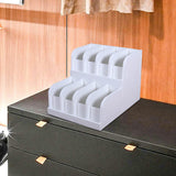 Maxbell Belt Organizer 2 Tiered Sleek Multi Compartments for Shop Dressing Room Dorm 8 Grids