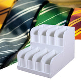 Maxbell Belt Organizer 2 Tiered Sleek Multi Compartments for Shop Dressing Room Dorm 8 Grids