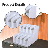 Maxbell Belt Organizer 2 Tiered Sleek Multi Compartments for Shop Dressing Room Dorm 8 Grids
