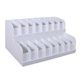 Maxbell Belt Organizer 2 Tiered Sleek Multi Compartments for Shop Dressing Room Dorm 16 Grids