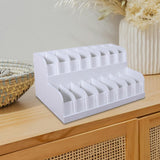 Maxbell Belt Organizer 2 Tiered Sleek Multi Compartments for Shop Dressing Room Dorm 16 Grids