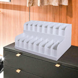 Maxbell Belt Organizer 2 Tiered Sleek Multi Compartments for Shop Dressing Room Dorm 16 Grids